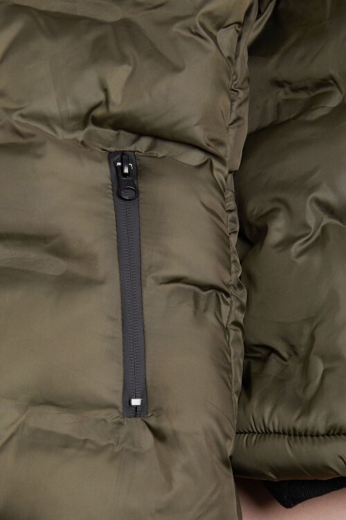 Kız Çocuk Şişme Mont Haki 15581