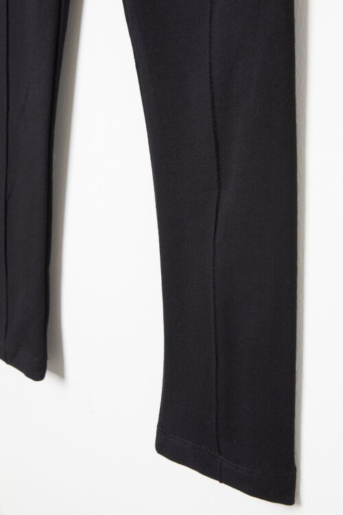 Kız Çocuk Siyah Çımalı Tayt 16386