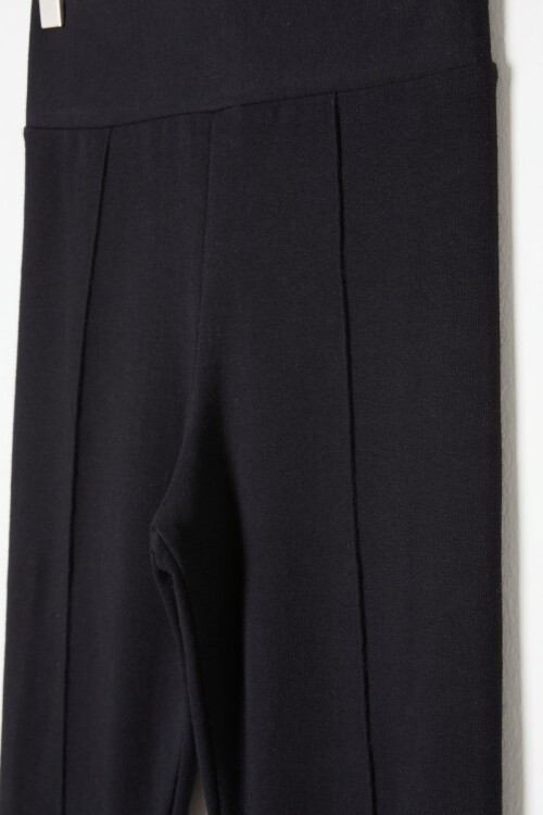 Kız Çocuk Siyah Çımalı Tayt 16386