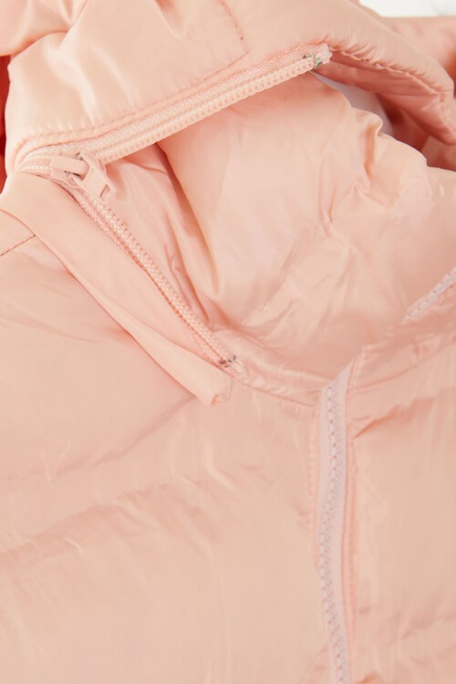 Kız Çocuk Somon Şişme Mont 15572