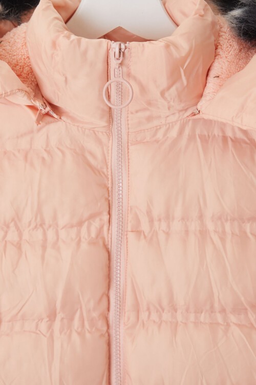 Kız Çocuk Somon Şişme Mont 15572