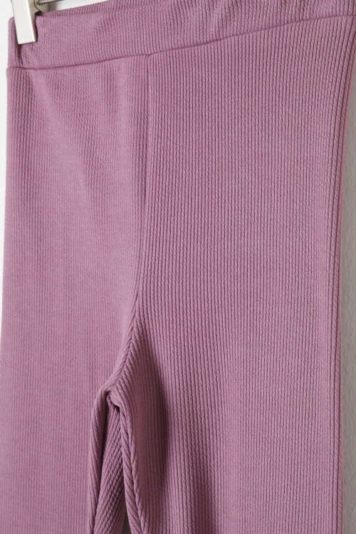 Kız Çocuk Volanlı Pembe İspanyol Paça Tayt 16384