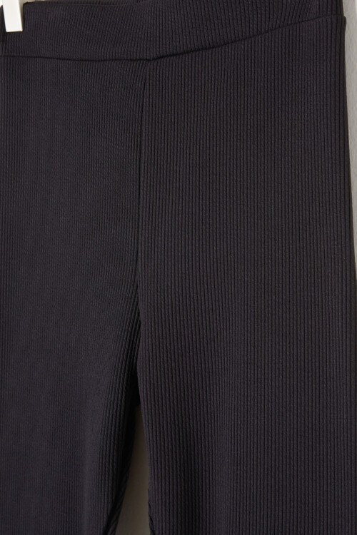 Kız Çocuk Volanlı Siyah İspanyol Paça Tayt 16385