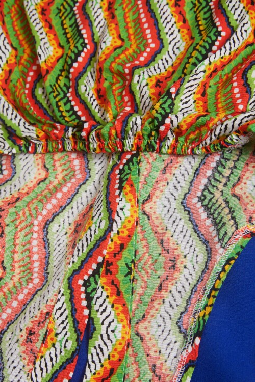 Lacivert Desenli Gömlekli İspanyol Paça Pantolon Kız Takım 15600