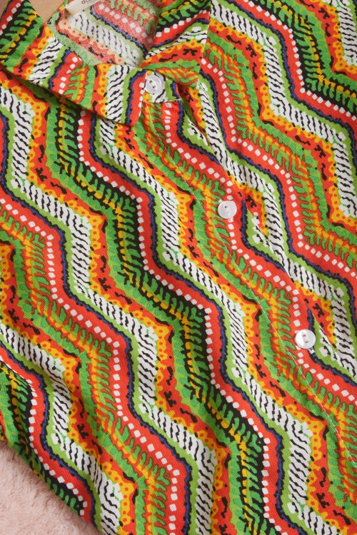 Lacivert Desenli Gömlekli İspanyol Paça Pantolon Kız Takım 15600