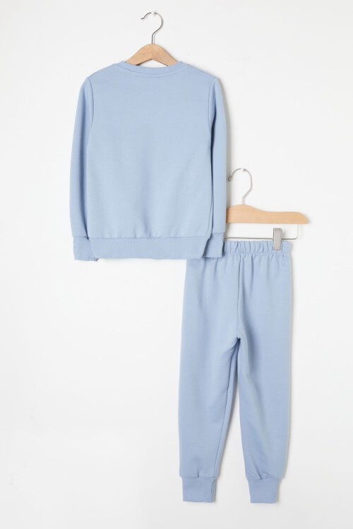 Mavi Cool Ayıcık Baskılı Erkek Çocuk Eşofman Takımı 16350
