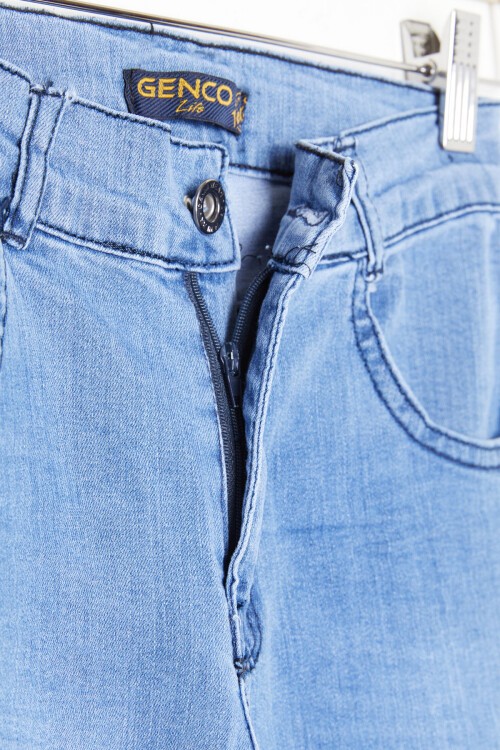 Mavi Desenli Erkek Çocuk Jean Pantolon 16220