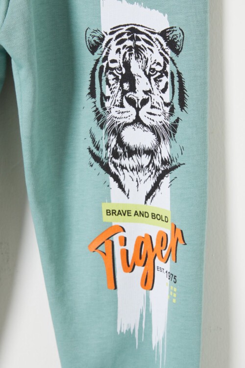 Mint Kaplan Baskılı Erkek Çocuk Eşofman Takımı 16354