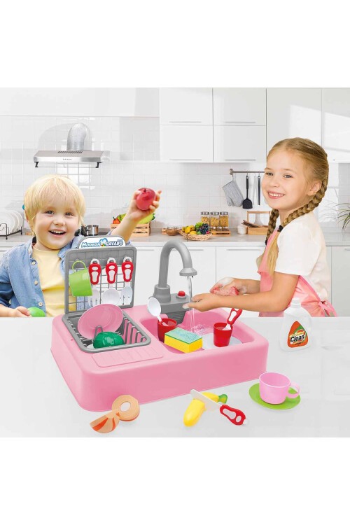 Modern Lavabo Bulaşık Yıkama Oyuncağı 30 Parça 16064