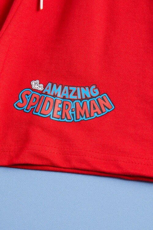 Örümcek Adam Baskılı Erkek Çocuk Şortlu Takım 15478