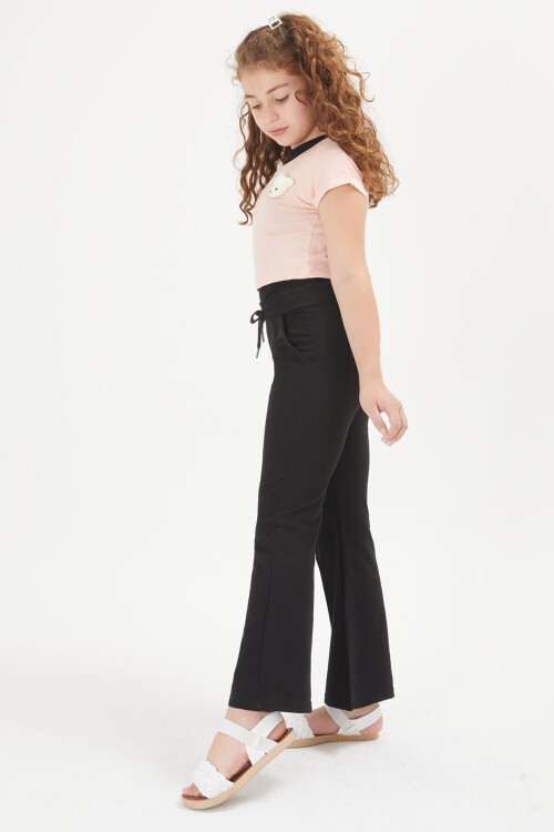 Pembe Croplu Atletli Kız Çocuk 3lü Takım 16042