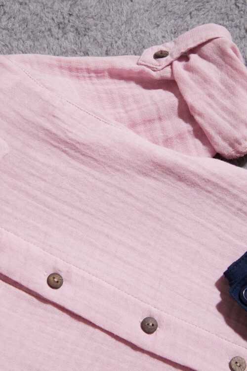 Pembe Gömlekli Erkek Çocuk Takım Elbise 15436