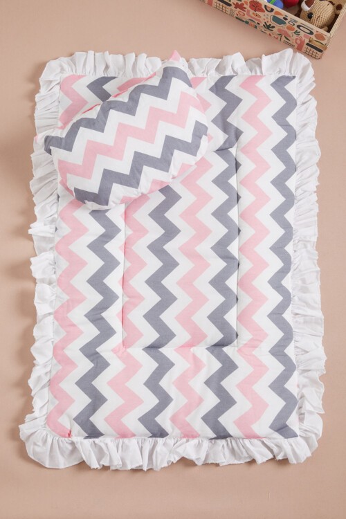 Pembe Yıldızlı Yastıklı Kız Bebek Alt Açma 16100