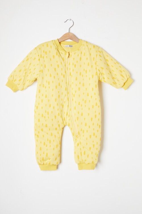 Sarı Çam Ağacı Desenli Erkek Çocuk Uyku Tulumu 16357
