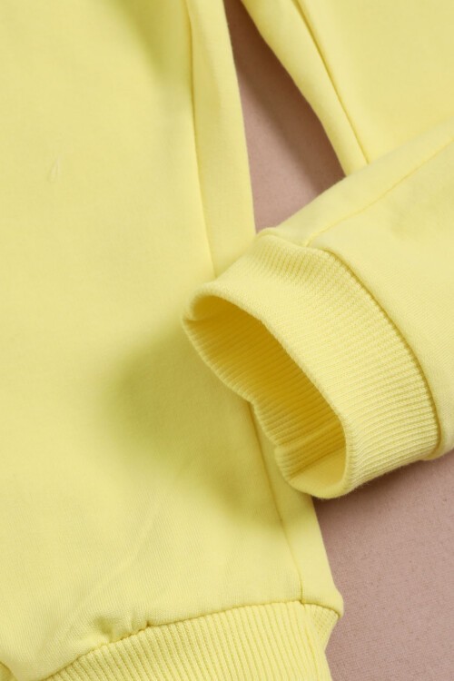 Sarı Dantel Detaylı Kız Bebek Takımı 16155