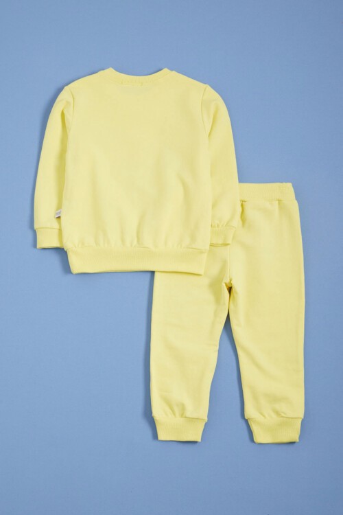 Sarı Papyonlu Ayıcık Detaylı Erkek Bebek Takımı 16142