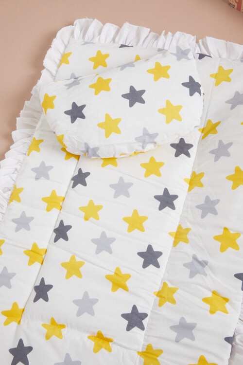 Sarı Yıldızlı Yastıklı Bebek Alt Açma 16098
