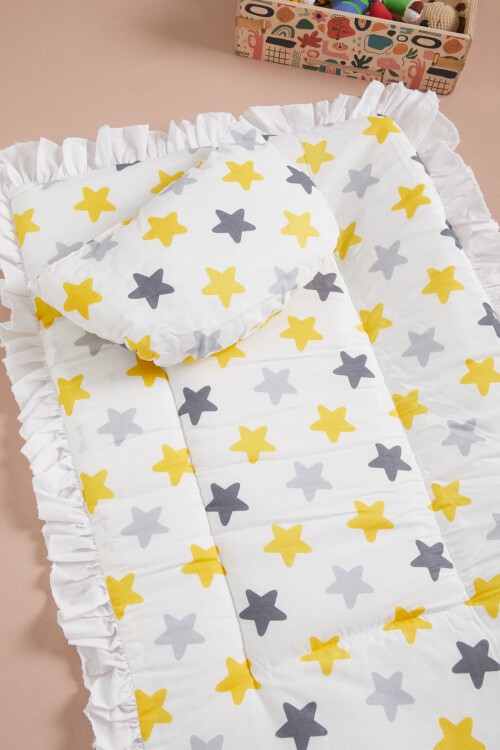 Sarı Yıldızlı Yastıklı Bebek Alt Açma 16098
