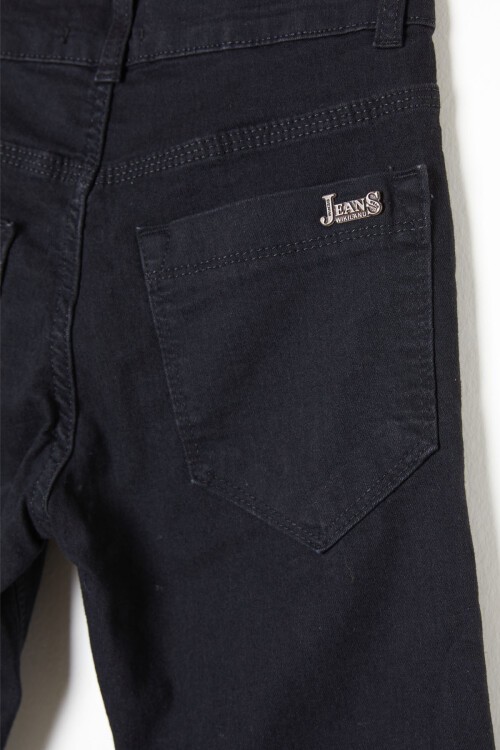 Siyah Erkek Basic Dar Paça Jean Pantolon 12-17 Yaş 16224