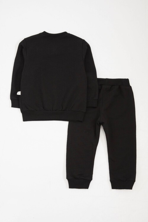 Siyah Papyonlu Ayıcık Detaylı Erkek Bebek Takımı 16139