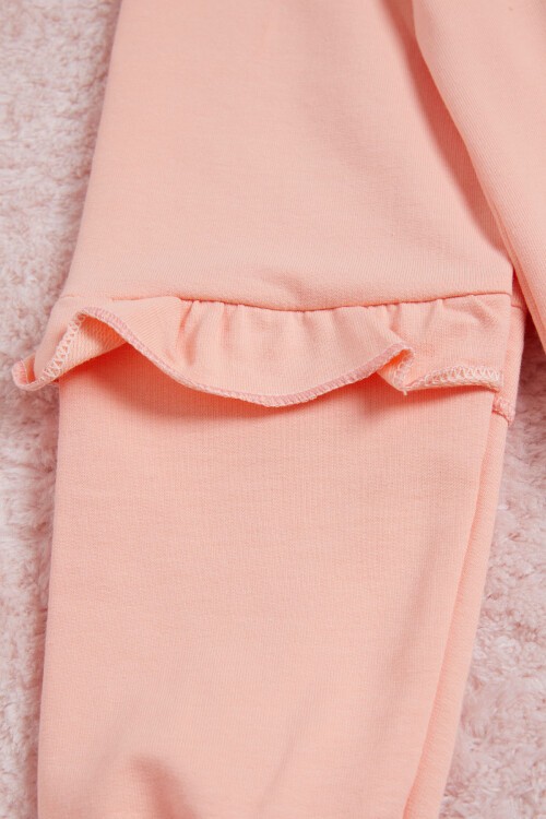 Somon Yazı Baskılı Püsküllü Kız Çocuk Sweatshirt 16308