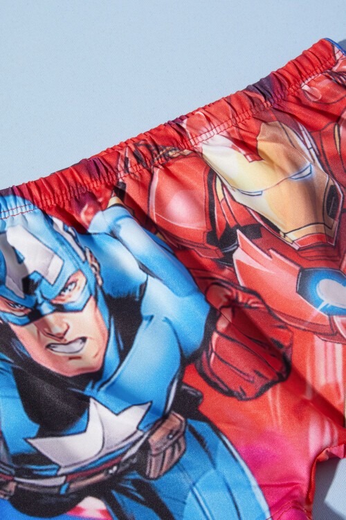 Süper Kahraman Şort ve Boneli Çocuk Mayo Takımı 15618