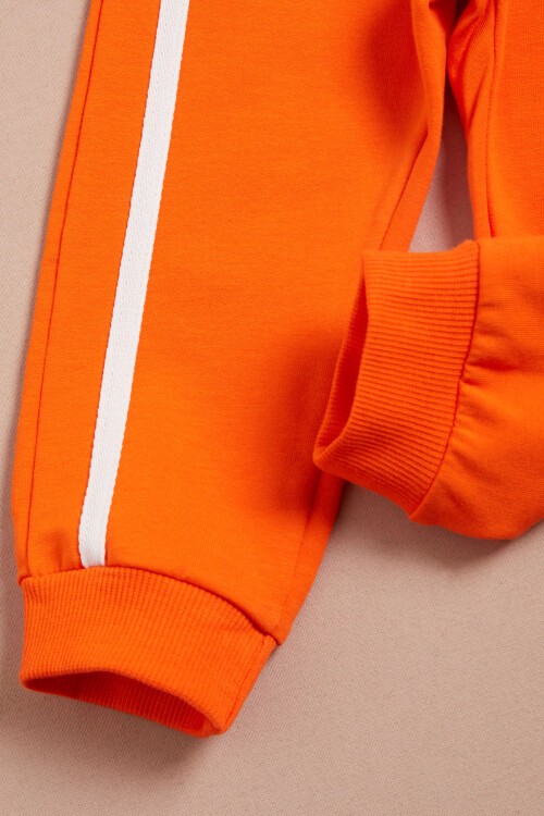 Turuncu Şeritli Erkek Bebek Takımı 16137