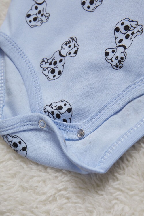 Unisex Köpek Baskı Bebek 0-36 Ay Body 15467