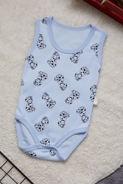 Unisex Köpek Baskı Bebek 0-36 Ay Body 15467
