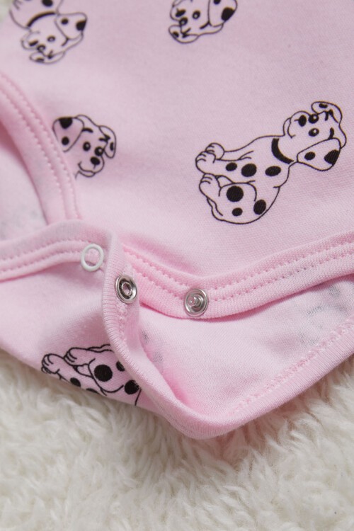 Unisex Köpek Baskı Bebek 0-36 Ay Body 15468