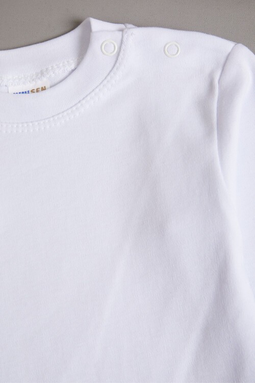 Unisex Uzun Kollu Çıtçıtlı Yakalı Badi 15648