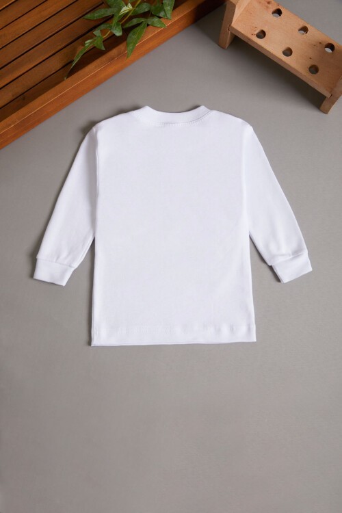 Unisex Uzun Kollu Çıtçıtlı Yakalı Badi 15648