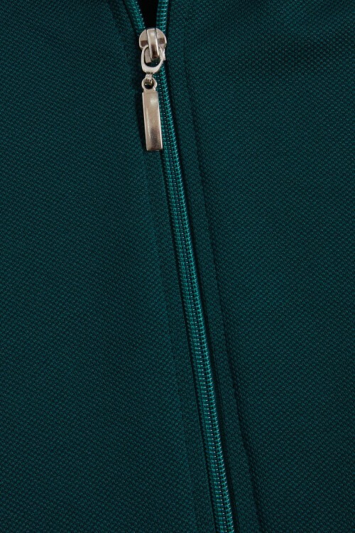 Yeşil Sıfır Kol Kapüşonlu Erkek Bebek Yelek 16179