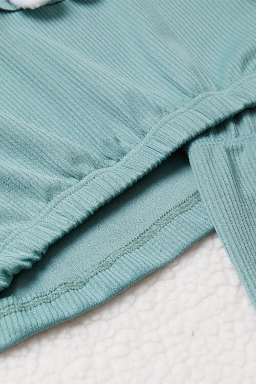 Yeşil Tavşan Detaylı Kız Çocuk Şortlu Takım 15424