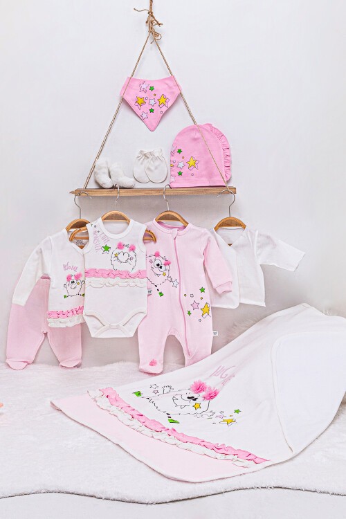 Yıldız Baskılı 10lu Bebek Hastane Çıkışı Seti 16562