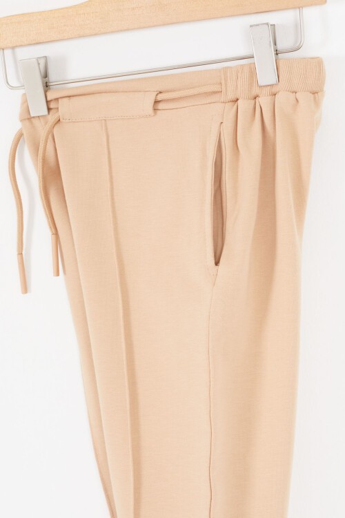 Çiçek Desenli Krem Kız Çocuk Takım 16683