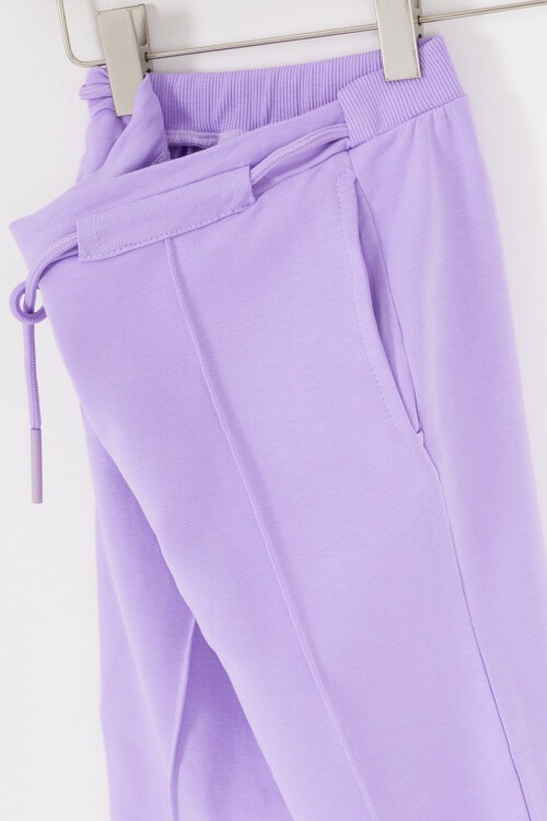 Çiçek Desenli Lila Kız Çocuk Takım 16682