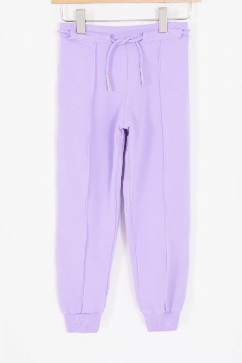 Çiçek Desenli Lila Kız Çocuk Takım 16682