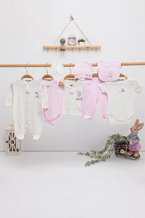 Deniz Atı Temalı 8li Bebek Hastane Çıkışı Seti 16868