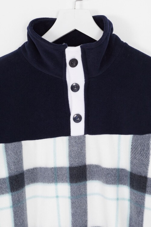 Erkek Çocuk Dik Yaka Polar Yeşil Sweatshirt 16654