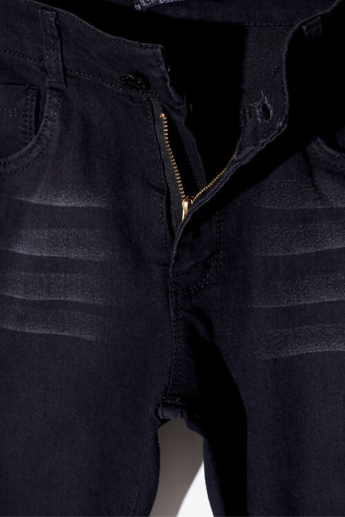 Erkek Çocuk Eskitme Desenli Jean Pantolon 17358