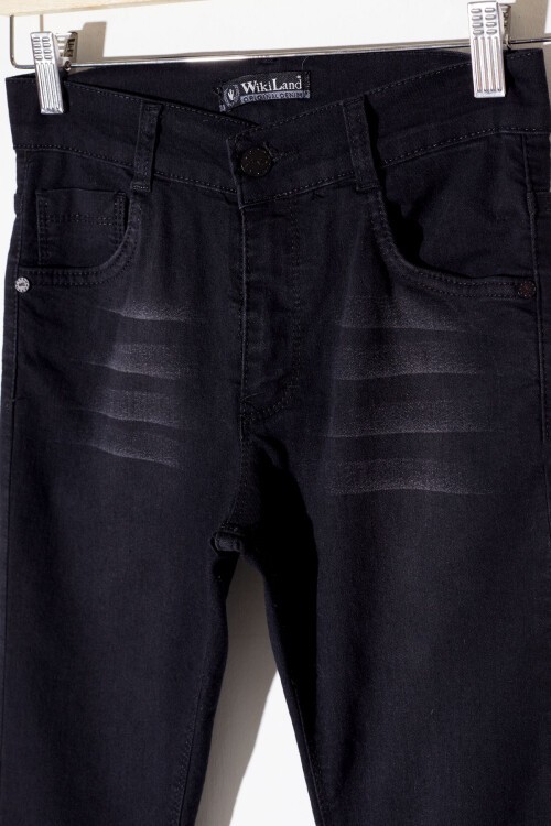 Erkek Çocuk Eskitme Desenli Jean Pantolon 17358