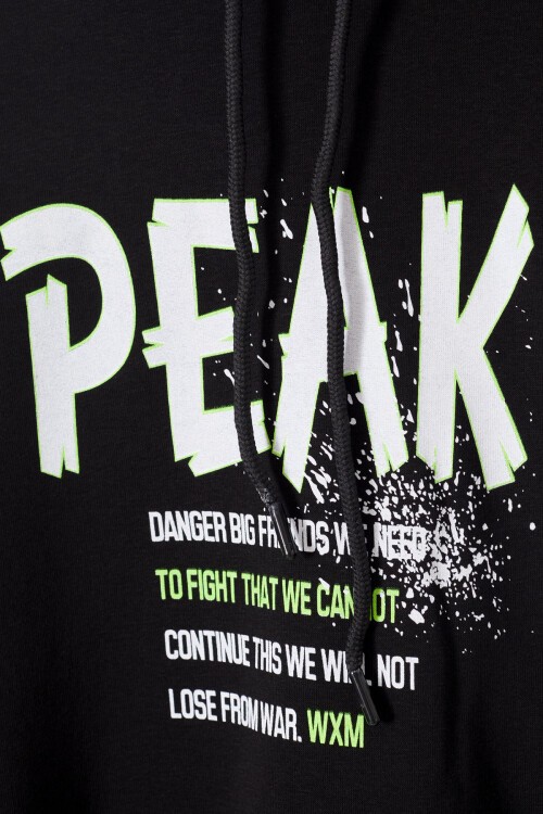 Erkek Çocuk İçi Polarlı Baskılı Sweatshirt 14152