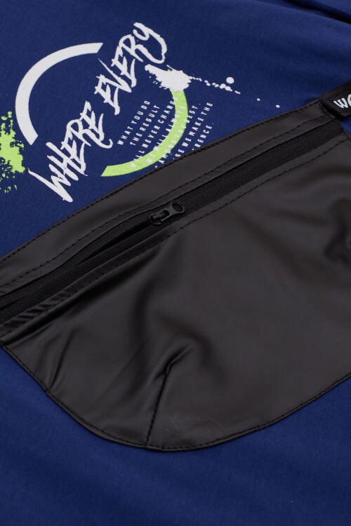 Erkek Çocuk Kapşonlu Cep Detaylı Sweatshirt 9-14 Yaş 14029