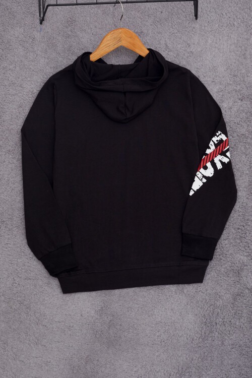 Erkek Çocuk Kapşonlu Cep Detaylı Sweatshirt 9-14 Yaş 14029