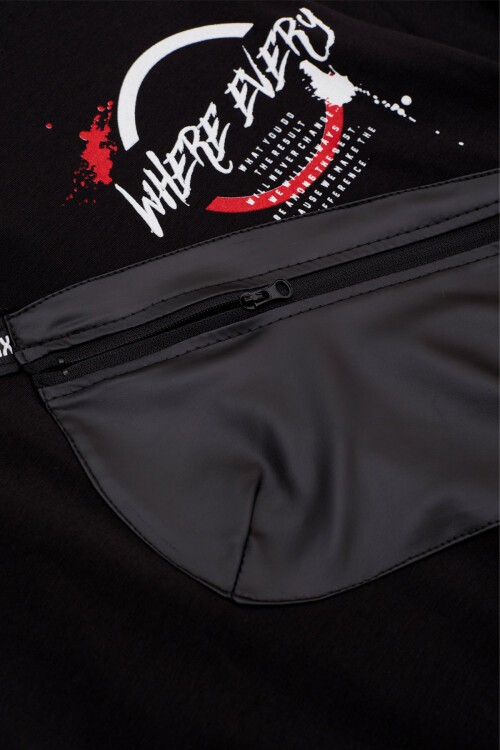 Erkek Çocuk Kapşonlu Cep Detaylı Sweatshirt 9-14 Yaş 14029