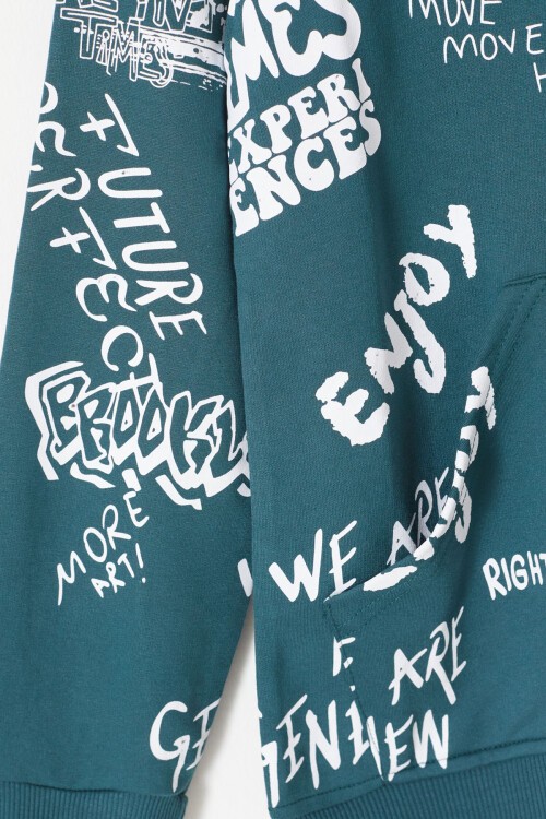 Erkek Çocuk Kapüşonlu Sweatshirt 14011