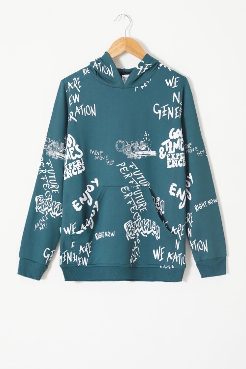 Erkek Çocuk Kapüşonlu Sweatshirt 14011