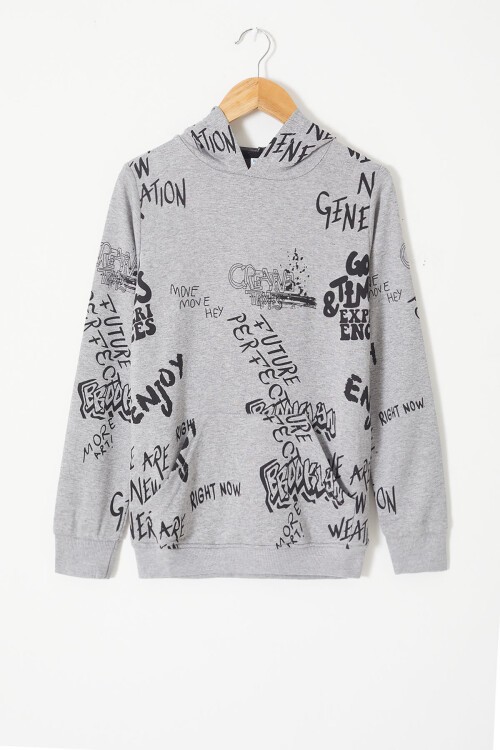Erkek Çocuk Kapüşonlu Sweatshirt 14011