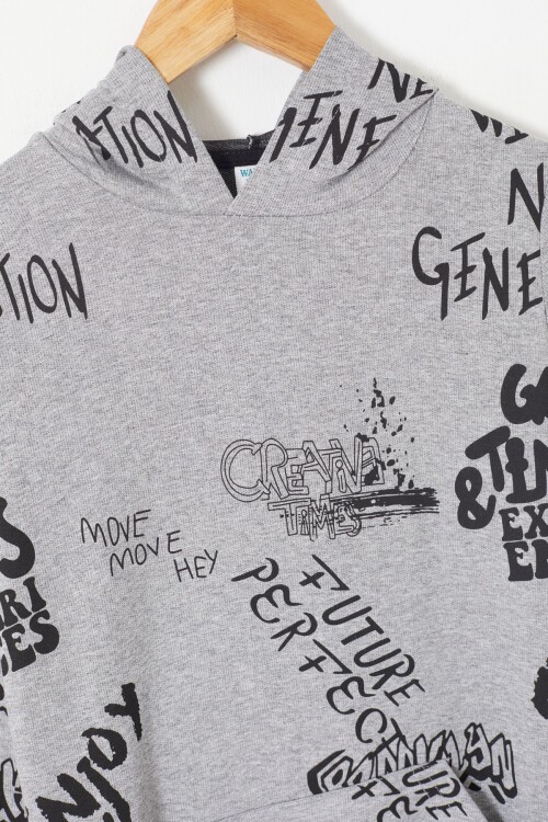 Erkek Çocuk Kapüşonlu Sweatshirt 14011